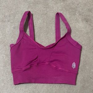 Free People Magenta Sports Bra